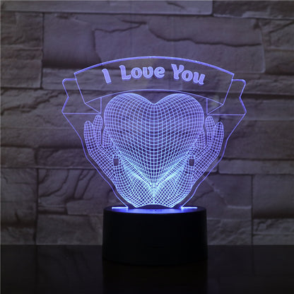 Valentine's Day 3D Night Light