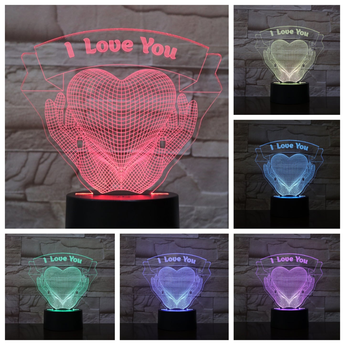 Valentine's Day 3D Night Light