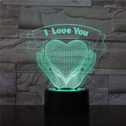 Valentine's Day 3D Night Light