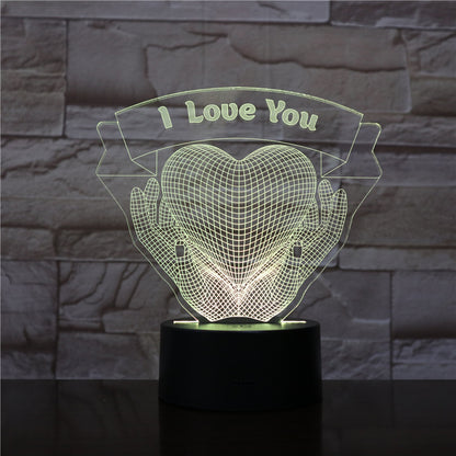 Valentine's Day 3D Night Light