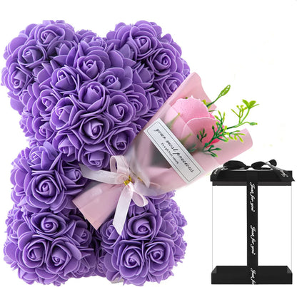 Rose Bear – Preserved Fresh Flower Gift