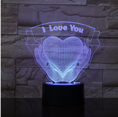 Valentine's Day 3D Night Light