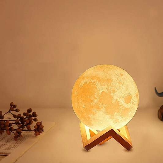 3D Printing Moon Night Table Lamp