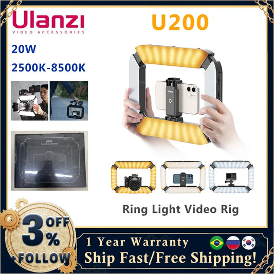 Ulanzi U200 Camera Ring Light & Video Rig – Professional Video Lighting Kit