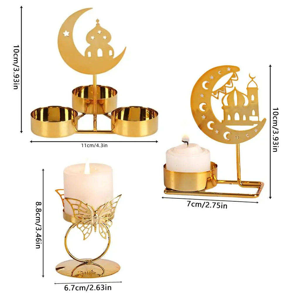 Eid Mubarak Candle Holder Metal