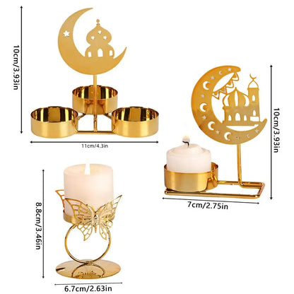 Eid Mubarak Candle Holder Metal