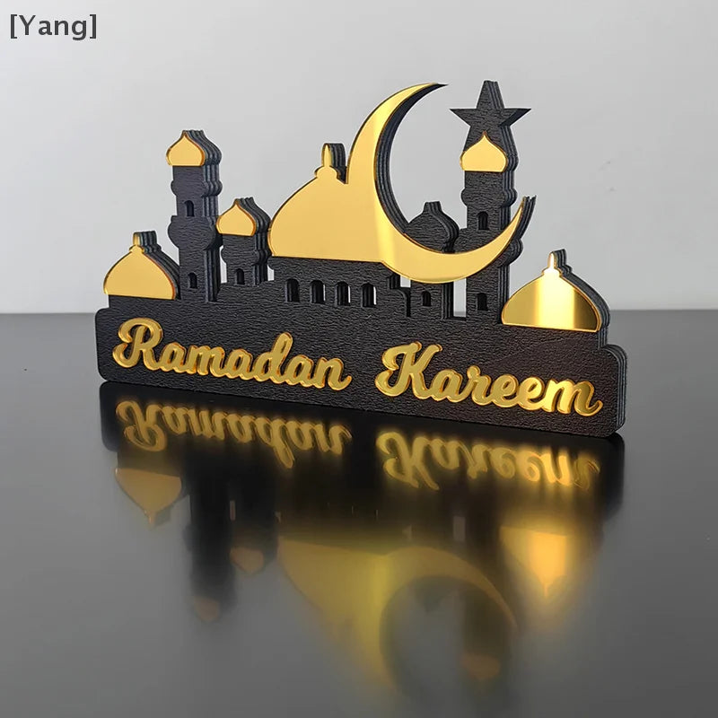 2025 Ramadan Table Ornament Wooden Acrylic