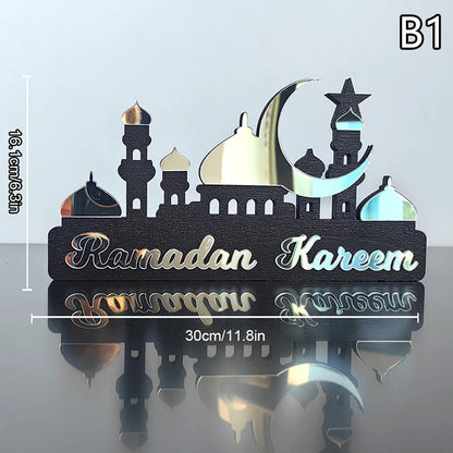 2025 Ramadan Table Ornament Wooden Acrylic