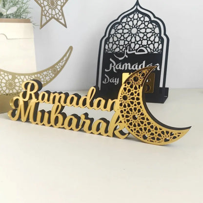 Gold Ramadan Kareem Ornaments Mirror