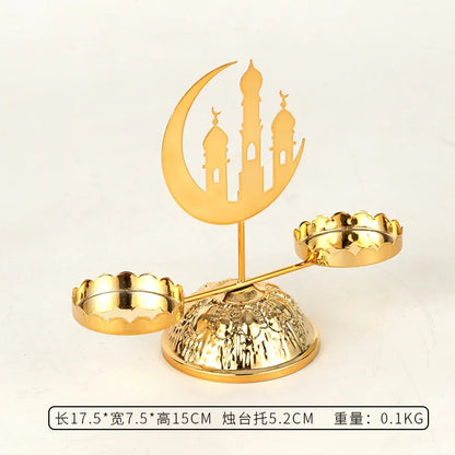 Eid Mubarak Candle Holder Metal Ramadan