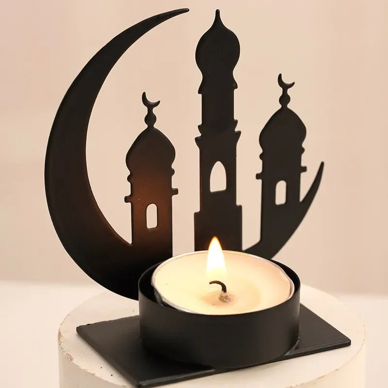 Eid Mubarak Candle Holder Metal Ramadan