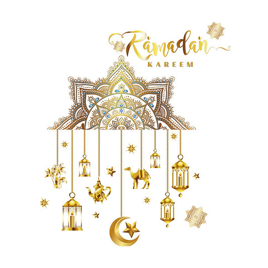 Ramadan Wall Stickers Moon Star Lantern